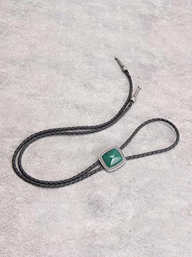 Cowboy Tie For Men Western Gold Bolo Tie Cowboy Necktie Vintage Green Bolo Tie Halloween Western Ties For Women Boys #TOP6