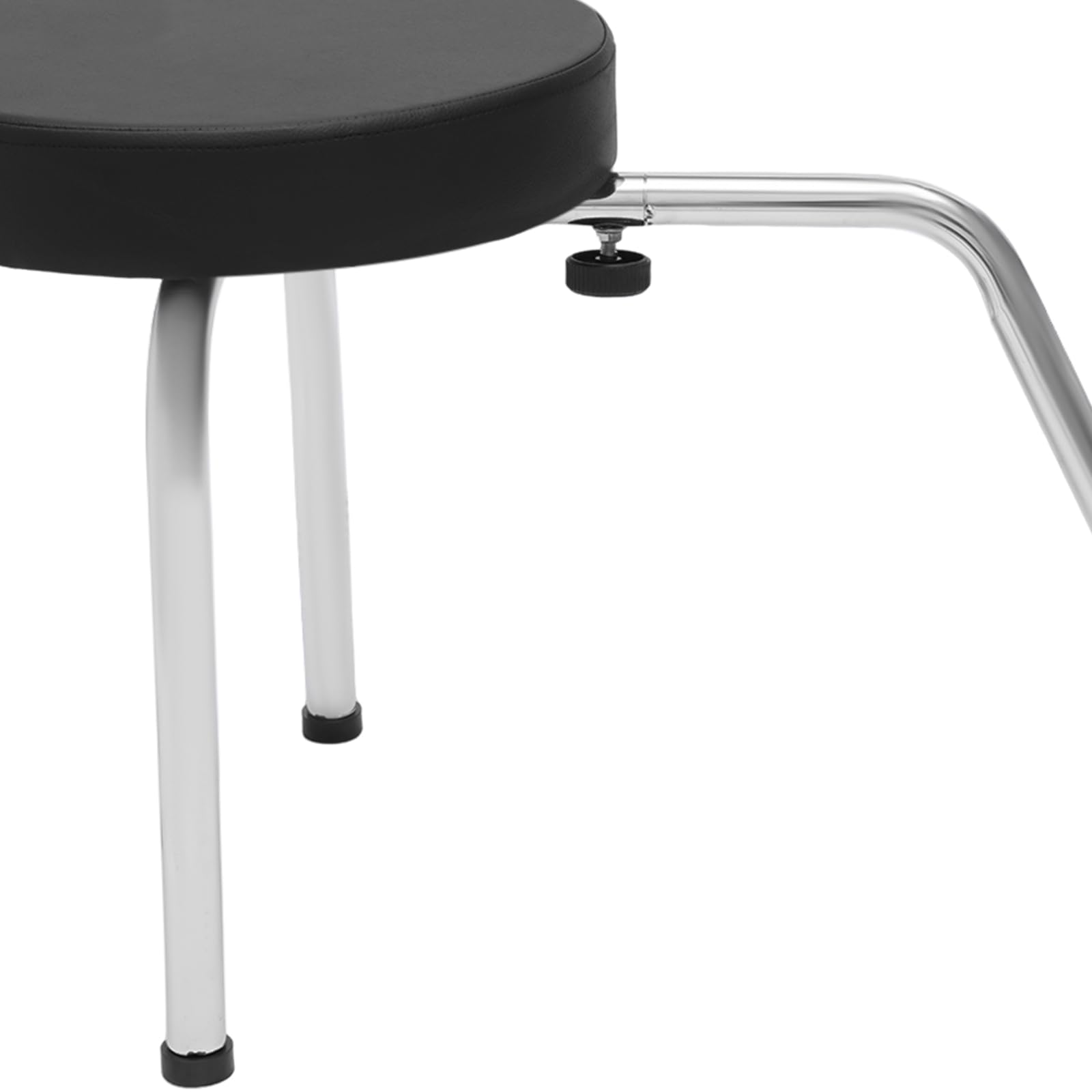 Tabouret de pédicure - Pour soins des pieds - Réglable - En PVC - Pour salon de beauté - Pour salon de beauté - Magasins de beauté - Noir