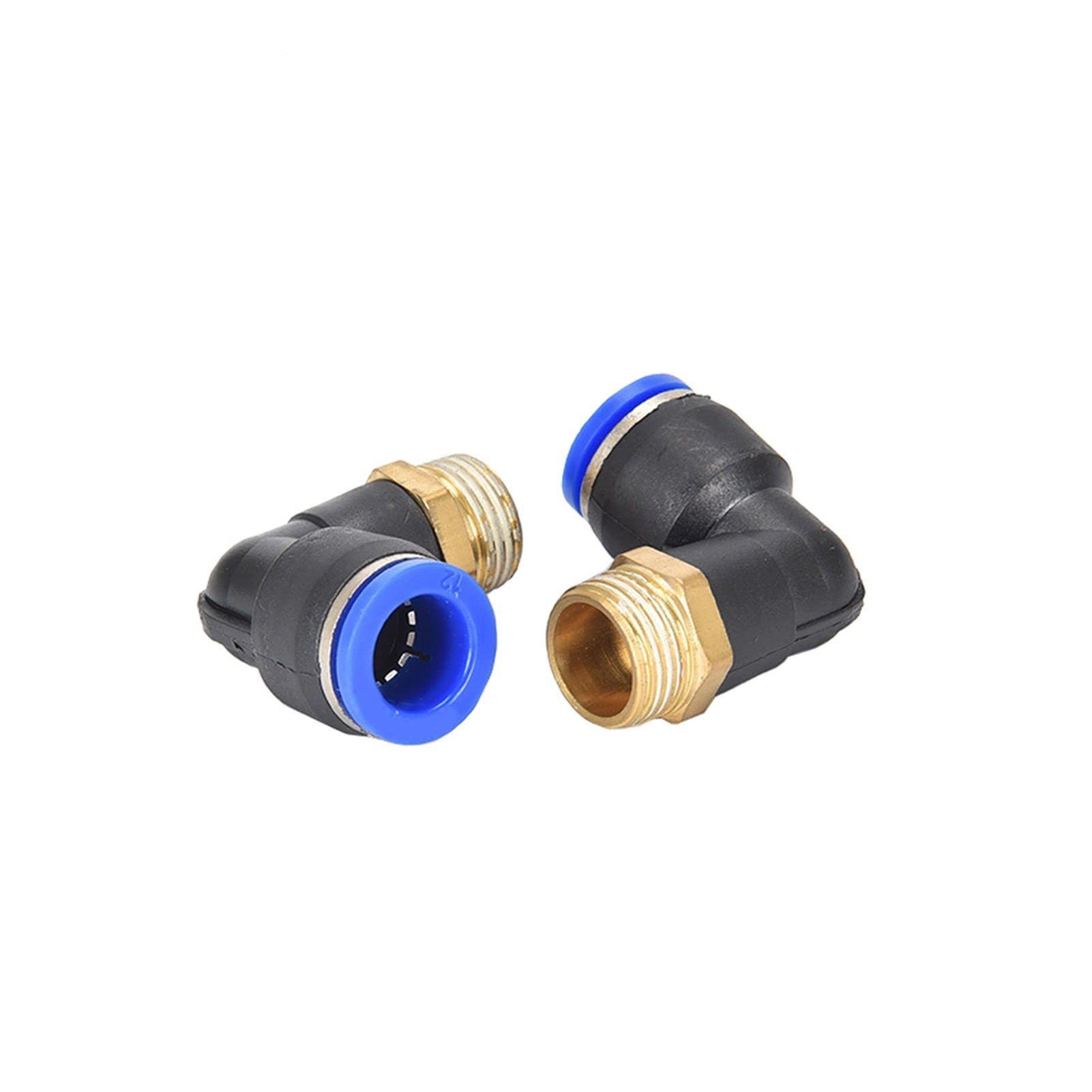 ZZSRJ Accesorios de Aire neumáticos PL 4 mm 6 mm 8 mm Hilo 1/8 "1/4 3/8 1/2 Accesorios de Manguera Recta Tubería Accesorios rápidos (Color : PL8-04, Specification : 20pcs)
