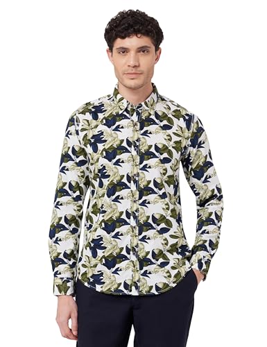 Image of Pepe Jeans Men's Casual Shirt | Trendy Printed Shirt for Men| Regular Fit | Full Sleeve | Available in Plus Size, Cotton