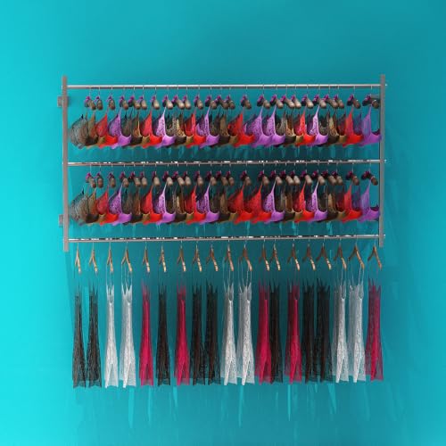 Percheros de lencería de pared con empalme perchero para ropa interior 4