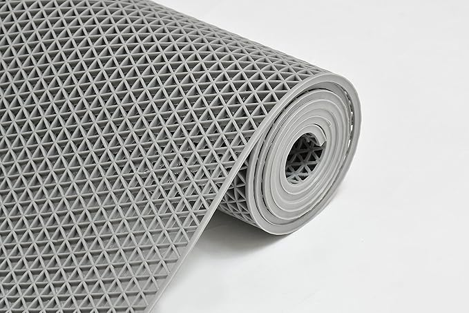 rubber anti skid mat for floor bathroom mat/shower, carpet rugs of home entrance commercial doormat for outdoor and indoor for hotel, office (3x6 ft, grey)