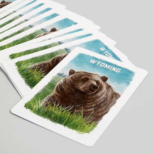 Baraja de Poker Wyoming Osos Acuarela 52 Cartas miniatura 5
