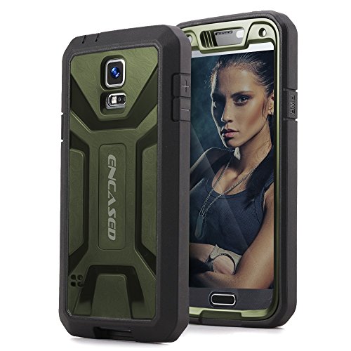 Original Extreme Armor Case w/Screen Guard for Samsung Galaxy S5 - Army Green (Encased