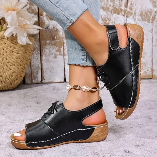 Chaussures de mariage type sandale gladiateur en cuir souple - 5