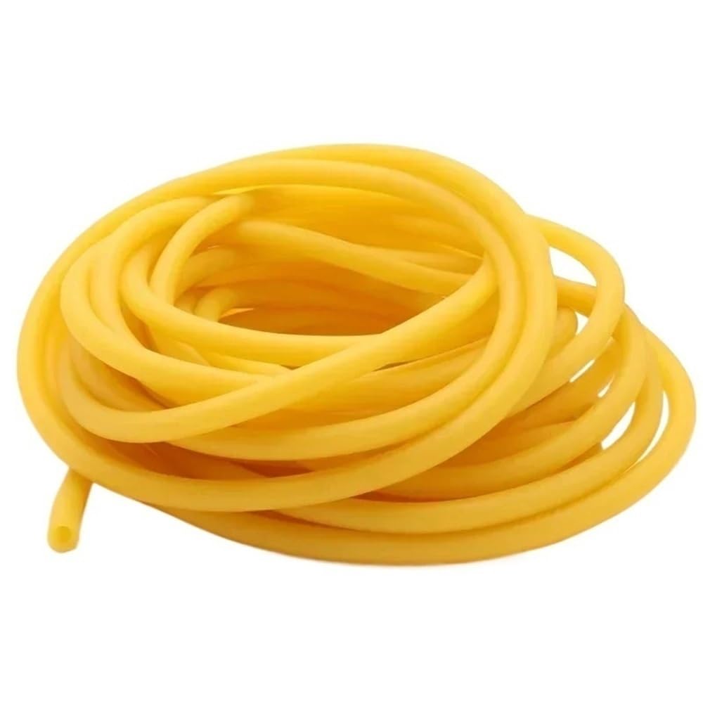 Manguera de caucho de látex amarillo resistente a la abrasión natural, tubo flexible for plomería(10metersx9mmx12mm)