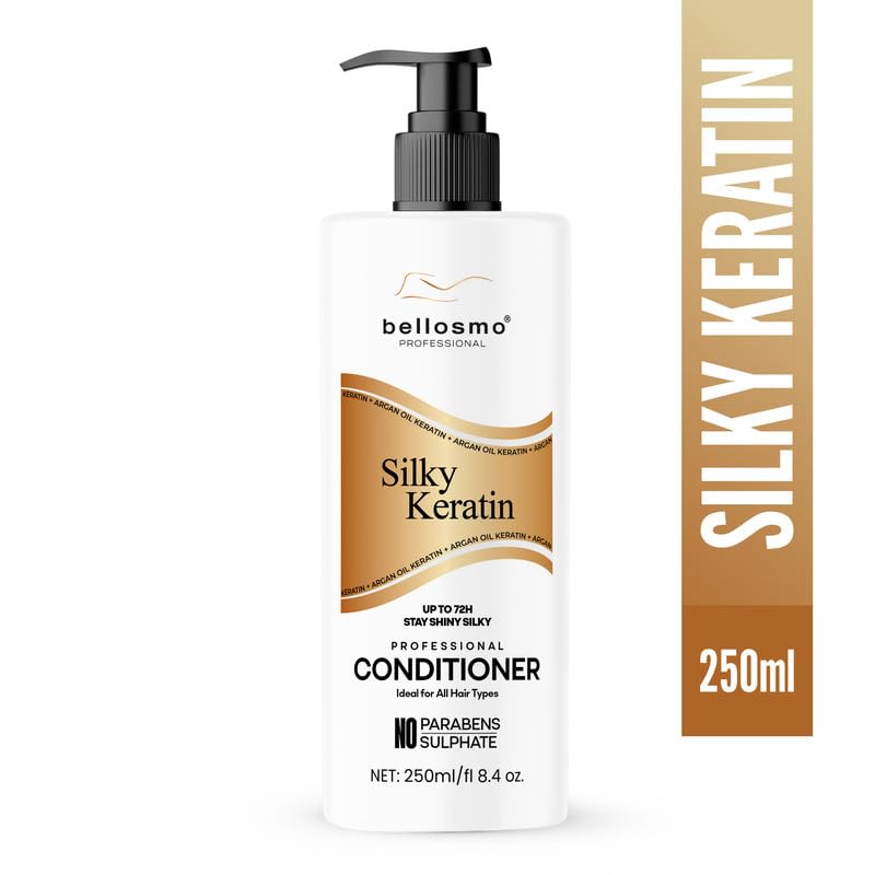 Image of Silky Keratin Conditioner with Natural Extracts Gentle Hair Moisturizing for Smooth Soft Hair Suitable for Daily Hair Care-250 ML