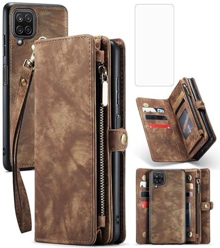 Coque Samsung Galaxy A12 portefeuille magnétique Asuwish idéal pour voyager léger