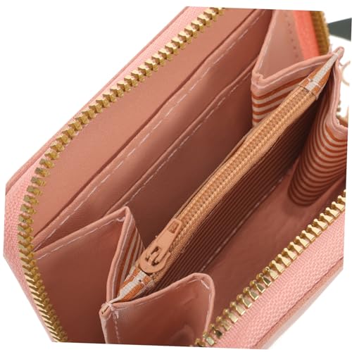 Didiseaon Ladies Small Zipper Wallet Clutch Purse Cute Pu Faux Leather Card Holder for Women for Coins Id and Credit Cards for Daily Use and Travel3