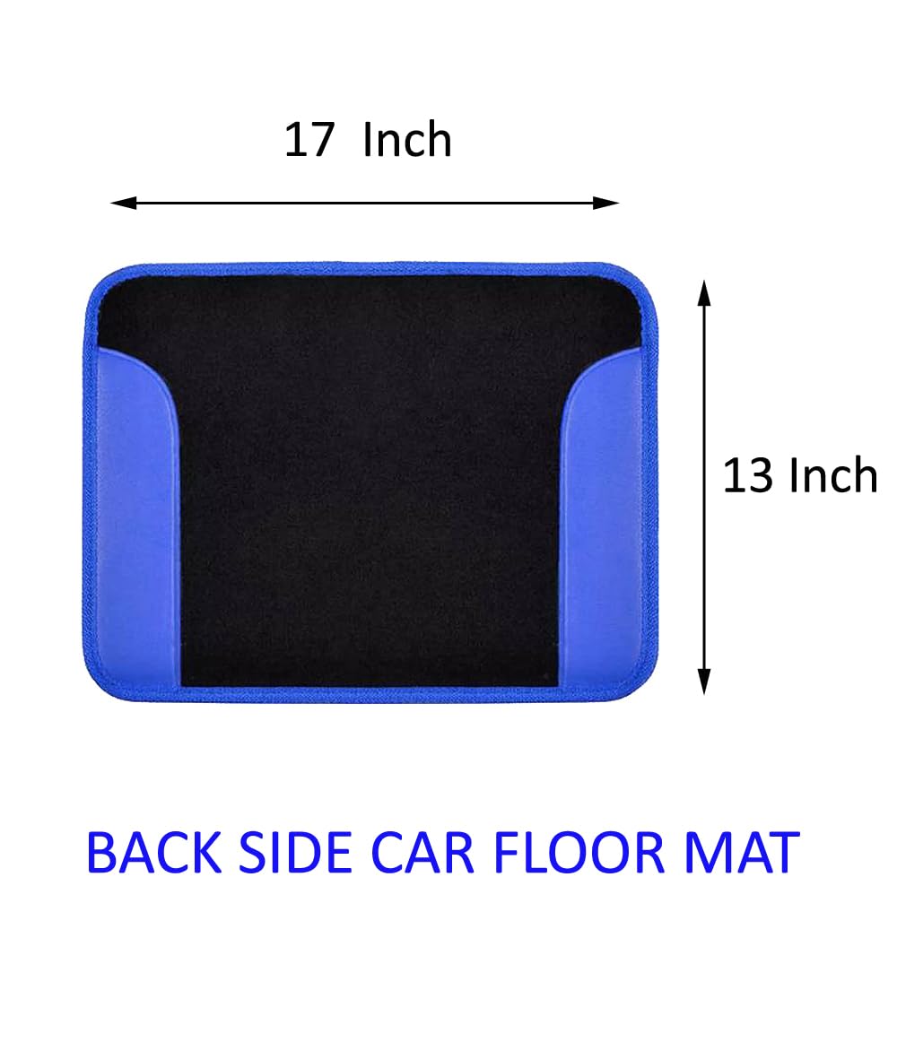 Car SUV Universal Fit 2 Tone Carpet Floor Mats Rubber Backing Front Rear All Weather Protection Pack of — view 4