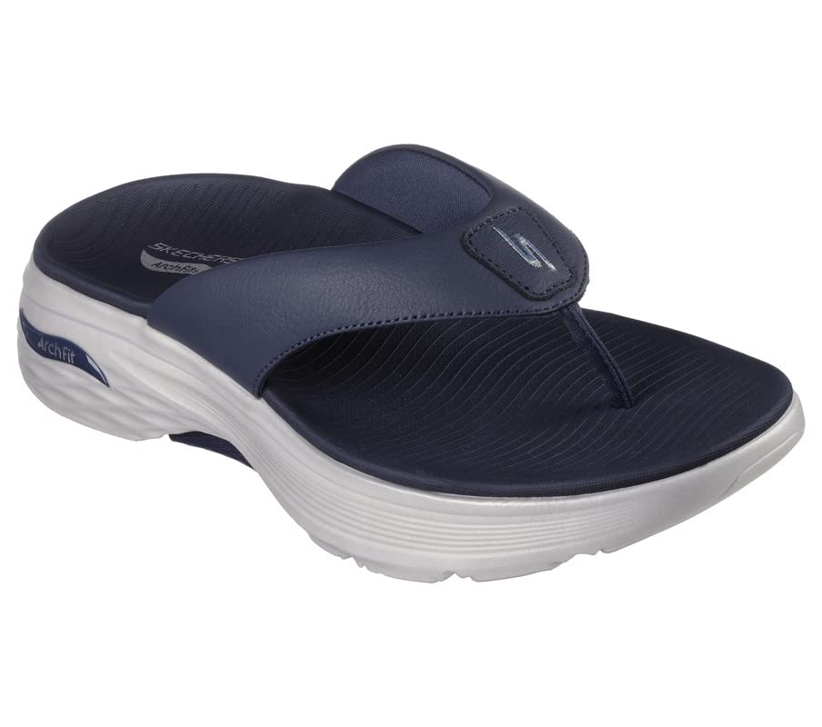 Skechers-Mens-MAX CUSHIONING ARCH -Blue-Slipper-UK 10 (B0BXDQNGC9) Amazon Price History, Amazon Price Tracker
