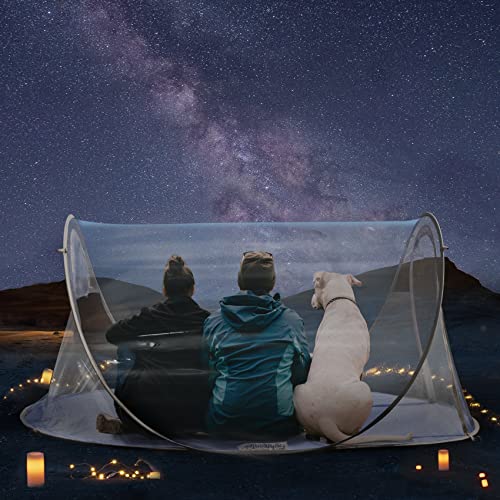 EighteenTek Pod All Weatherproof Sports Tent Clear Pop Up Tent Camping Stargazing Transparent...