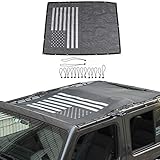 American Flag Sun Shade Mesh Bikini Top Sunshade UV Protection for Jeep Wrangler JL JLU 4 Door...