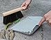OAKART Metal Dust Pan and Brush Set Soft Bristle Wooden Broom Heavy Duty Pan Portable Size