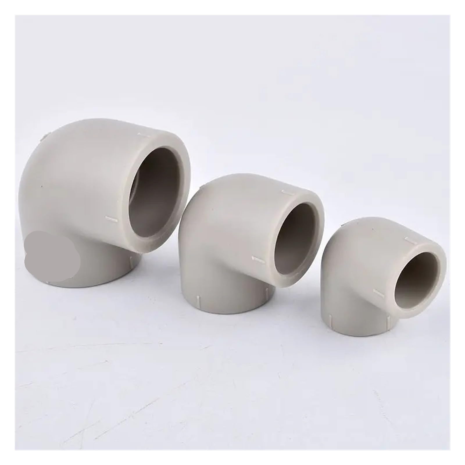 1 unidad ID 20~110mm codo de 45/90 grados/directo/T/tapa/abrazadera tubo/brida/Unión juntas tubería agua for riego jardín Adecuado para grifos(90 Degrees Elbow,ID 50mm)