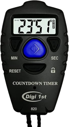 T-820 Temporizador de cuenta regresiva portátil de 99 minutos, color negro