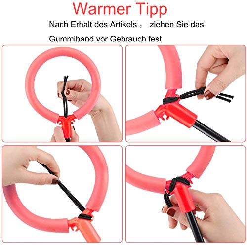 Swing Wheel mit Lichtrad, Kinder Blinkender Springring Fußkreisel, Faltbare Glühender Springender Ball, lustiges… – Bild 5