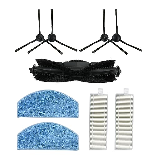 ASYWISH Side Brush Mop Pad Sweeping Robotic Replacement Part Filter Sweeping Robot Accessories ABS Material for Tikom G8000Pro Robot Vacuum Side Brush