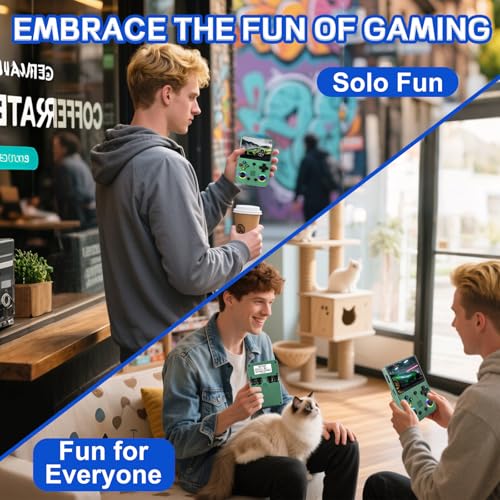Image of RG36PRO Retro Video Game Console - Support 30000+Classic Games, 3.5-Inch Screen, 64G TF Card, 3000mAh Battery, Portable Console with Open Source System, Gift for Adult or Partner - Green
