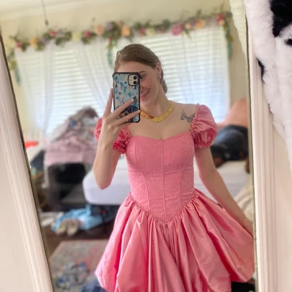 Changuan Puffy Satin Homecoming Dresses for Teens 2025 Jacquard Cap Sleeve Short Prom Dress A-line Cocktail Party Gown3