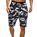 PPangUDing Trainingsshorts Trainingsshorts Herren Sommer Stretch Baumwolle Camouflage Printed Training Shorts Fitness Hose Bermuda Kurze Hose Jogginghose Sweatshorts Sporthose Laufshorts