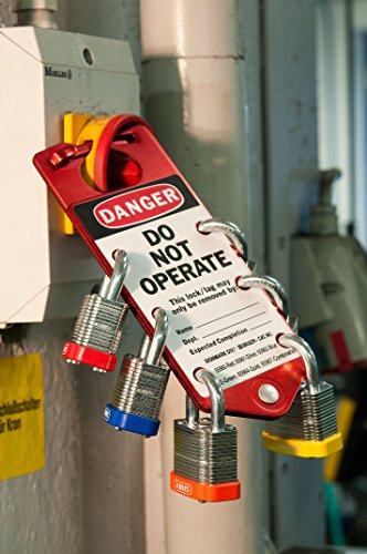 Image of ABUS 41 /40 Laminated Steel Safety Padlock Yellow Bumper Keyed Different, Pack of 6