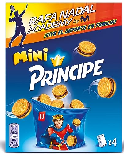 Príncipe Mini Galletas Sandwich Rellenas de Crema de Chocolate con Leche 160g