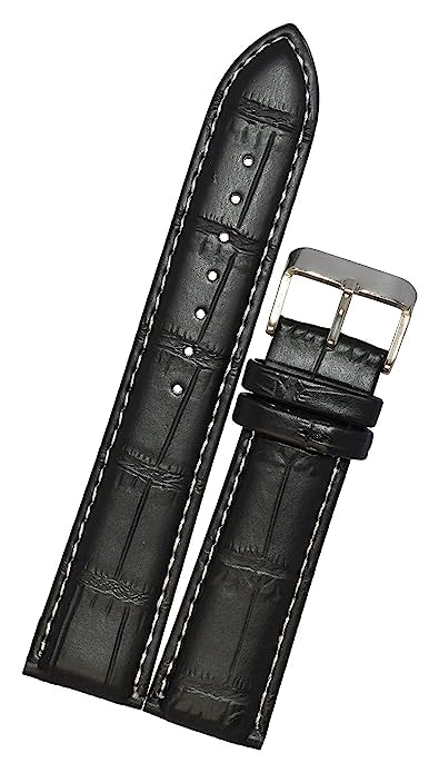 Black 22mm Genuine leather Strap For Watch and Smart Watch for All 22mm (B0D11QX4SP) Amazon Price History, Amazon Price Tracker