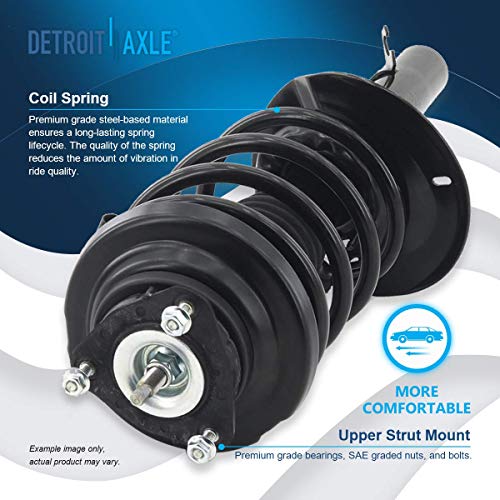 Image of Detroit Axle - Front End 10pc Suspension Kit for 2008 Ford Focus, 2 Lower Control Arms w /Ball Joints, 2 Ready Struts, 4 Inner & Outer Tie Rods, 2 Sway Bar Links, Replacement