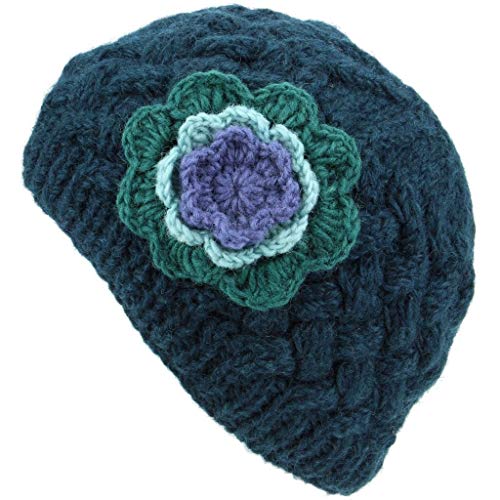 Bonnet vert femme taille unique LOUDelephant chaud et extensible