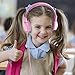 POWMEE M2 Kids Headphones Wired Headphone for Kids,Foldable Adjustable Stereo Tangle-Free,3.5MM Jack Wire Cord On-Ear Headphone for Children/Teens/Girls/School/Kindle/Airplane/Plane/ (Pink)