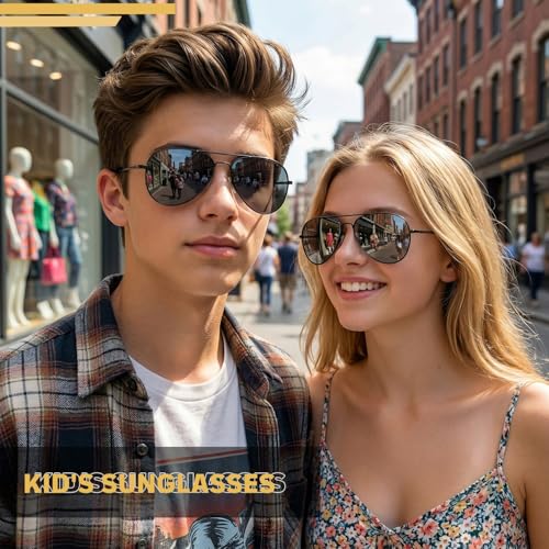 Image of Kids Polarized Sunglasses for Boys Girls, Flexible TPEE Eyewear, Age 3-8