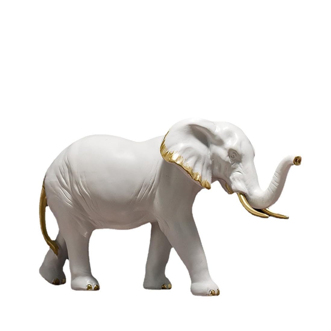 DFrywdgSEY Animal statue, Elephant Resin Animal Statue Home Decor Tabletop Ornament Modern Fashion Figurine Craft