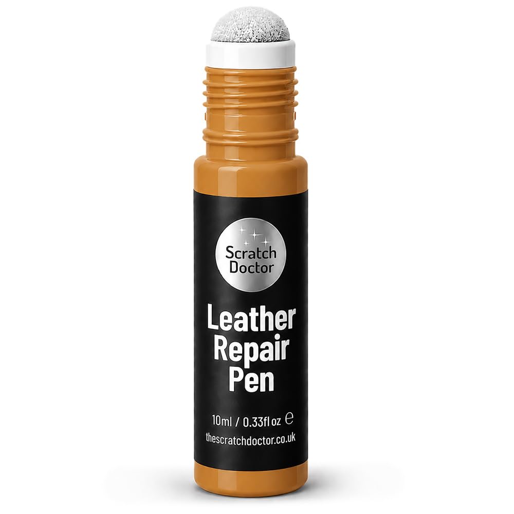 Scratch Doctor Leather Repair Pen Scratch Remover Colour Repair for Leather Faux Vinyl Furniture Sofas Car Seats Shoes Bags (Tan)