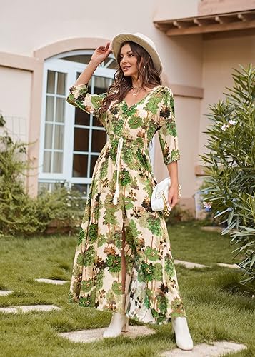 Image of Casual Summer Dresses for Women 2026 Maxi Dress Flowy Bohemian Beach Party