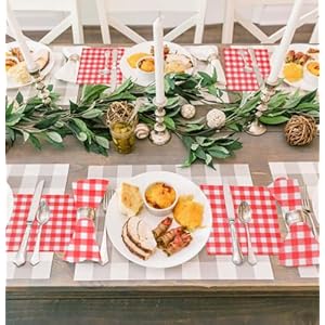 SietDESEO 50 Pieces 3-ply Red Gingham Napkins Guest Hand Towels Cocktail Napkins Paper Napkins for Dinner Wedding Birthday Party Beverage Napkins Disposable SietDESEO 50 Pieces 3 ply Red Gingham Napkins Guest Hand Towels Cocktail Napkins Paper Napkins for Dinner Wedding Birthday Party Beverage Napkins Disposable