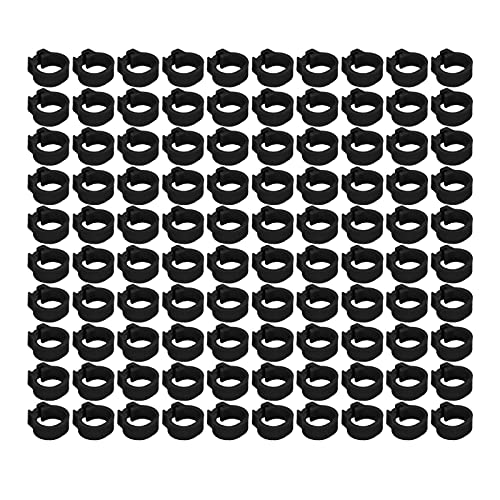 Les-Theresa 100 STKS 8mm Duiven Identificatie Been Ringen Pluimvee Been Bands Geen Woorden Duiven Supplies (Zwart) - Afbeelding 6