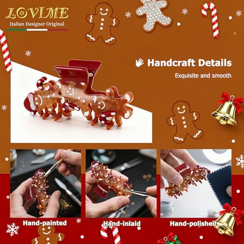 Pinzas grandes para cabello con caja de regalo miniatura 4