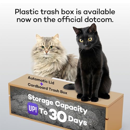 X5 Self-Cleaning Cat Litter Box - Unique Split System, Open Top, 30-Day Capacity - Automatic Litter Scooping Robot, Odor-Seal Disposable Cardboard Bin, 24 Inch Tray, 33 lbs. Load, 99% Leakproof 6 X5 Self-Cleaning Cat Litter Box - Unique Split System, Open Top, 30-Day Capacity - Automatic Litter Scooping Robot, Odor-Seal Disposable Cardboard Bin, 24 Inch Tray, 33 lbs. Load, 99% Leakproof - Image 5