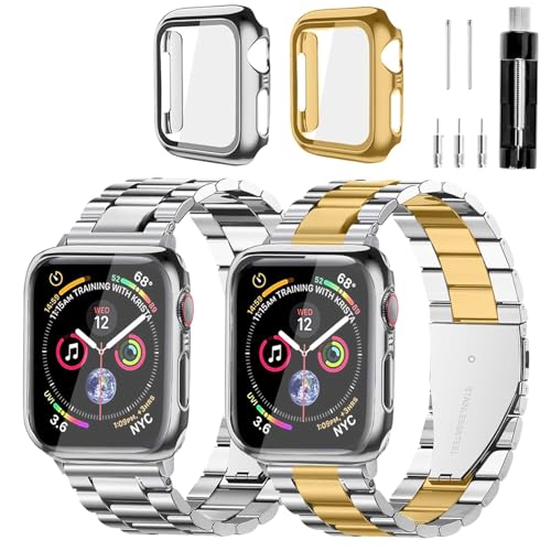 REASDEN Compatible With Apple Watch Band and Case Iwatch Ultra 10 9 8 7 6 5 4 3 2 1 SE 49mm 45mm 46mm 44mm 42mm 41mm 40mm 38mm Series,Men Women Classic Classy Stainless Steel Metal Business