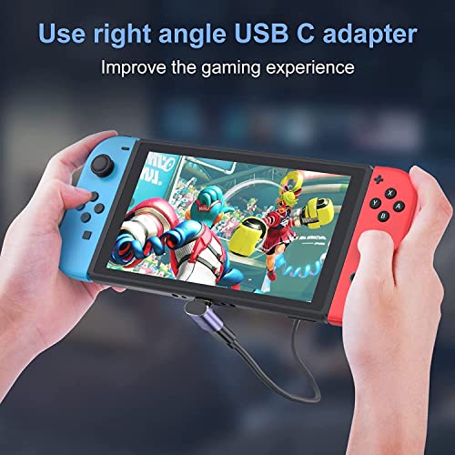Tobo 90 Degree USB C Adapter, USB C Male to USB C Female Right Angle Connector for Steam Deck, Switch, Mac-Book Pro/Air, Tablet, Phone and More... - Image 4