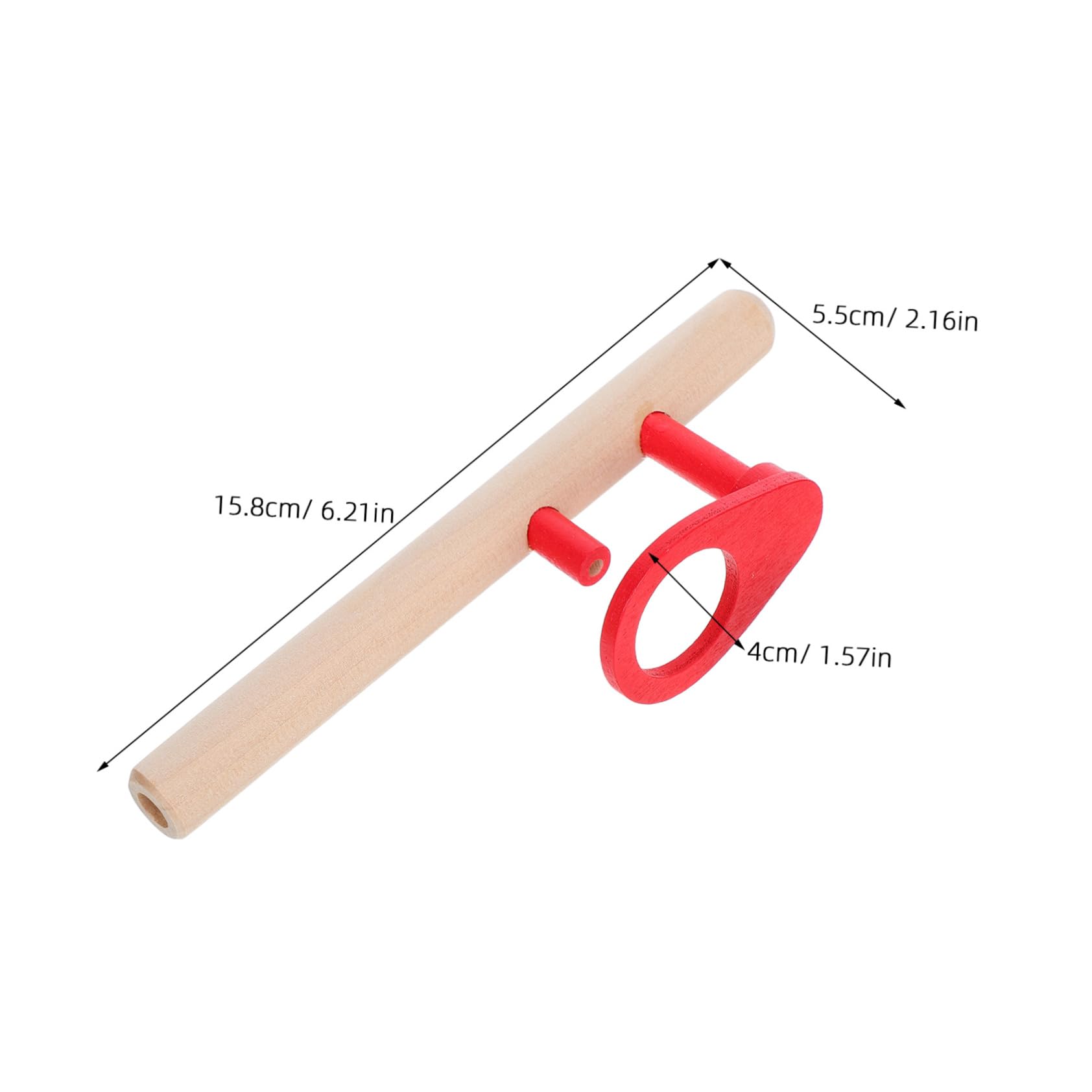 STOBOK Wooden Floating Blow Pipe and Balls Balance Game Fun Stress Reliever Toy for Kids and Adults, Improves Motor Skills and Hand-Eye Coordination, 6.22 X 2.16 X 1.57 Inches