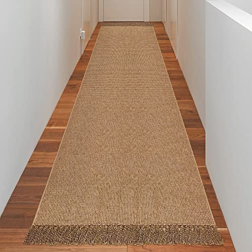 Fixseed Runner Rug For Hallway 3X10 Washable Runner Rugs Hand Woven Jute Boho Rug With Tassels Reversible Cotton Woven Decorative Area Rug For Entryway Kitchen Living Room Laundry Farmhouse Rugs #TOP19