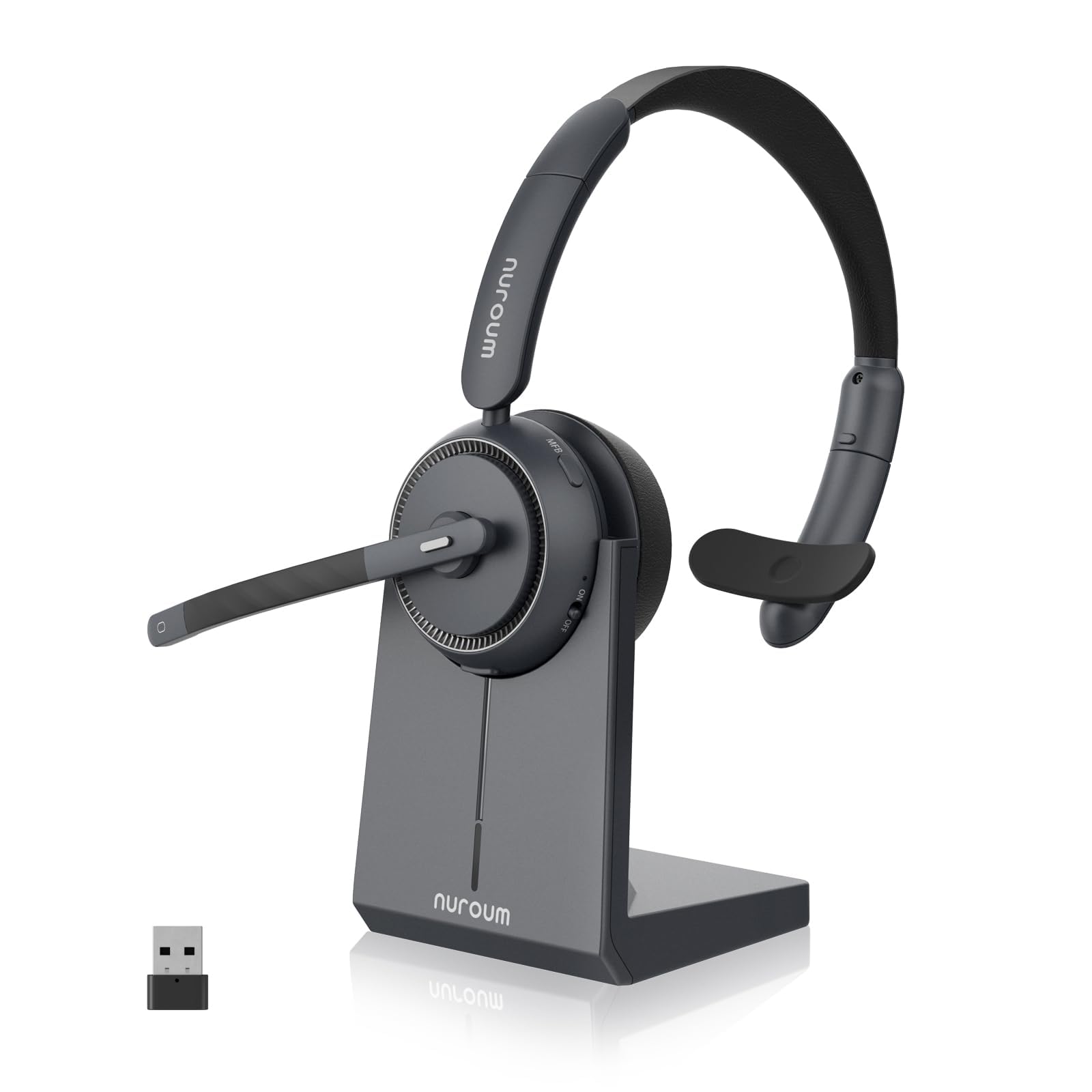 Amazon.com: NUROUM Trucker Bluetooth Headset with Noise Cancelling