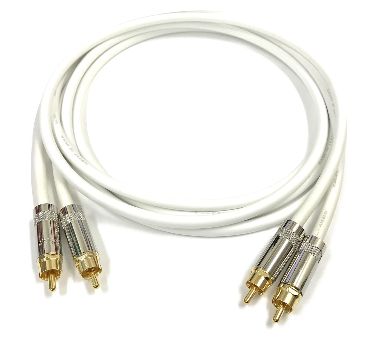 【新品】CANARE L-4E6S RCA・オーディオケーブル50cm×2本 紫 Amazon | CANARE カナレ L-4E6S TS(モノラルフォン)-RCA 2本ペア