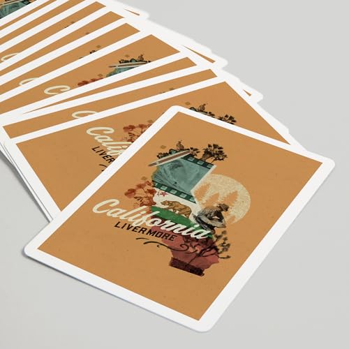 Lantern Press Baraja de Poker Livermore California 52 Cartas miniatura 5