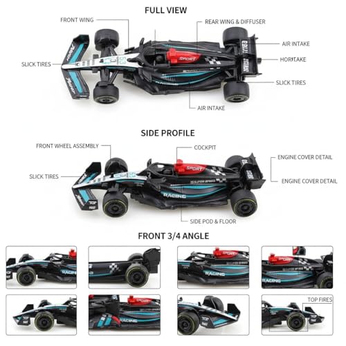 Image of PLUSPOINT F1 Racing Die cast Metal Cars for Kids Pull Back Formual1 Car Simulation Scale Model High-Speed Racing Vehicles Collectible Car Toys for Boys Age 3 Years & Up