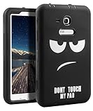 Galaxy Tab 3 Lite 7.0 Case,Galaxy Tab E Lite 7.0 Case,SKYLMW Fashion Hybrid Heavy Duty Rugged Shockproof Cover for Galaxy Tab E lite 7.0 SM-T113 & Tab 3 Lite T110 / T111 7.0 Inch Tablet Don't Touch