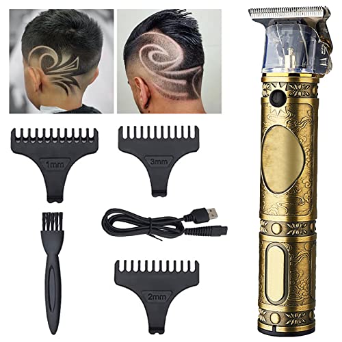 Tondeuse Cheveux Hommes, Tondeuse Finition Professionnel T-Blade, Tondeuse à Cheveux Sans Fil, Rechargeable Electriques Tondeuse Precision