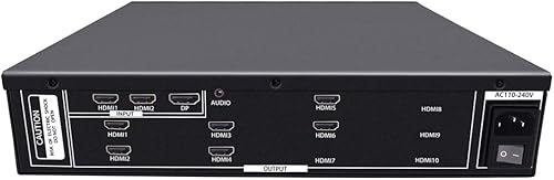 Miniatura 7 de ISEEVY Controlador de pared de video UHD 4K60 de 6 canales 2x3 3x2 UHD controlador de pared de TV 4K para 6 pantallas de empalme de TV, compatible